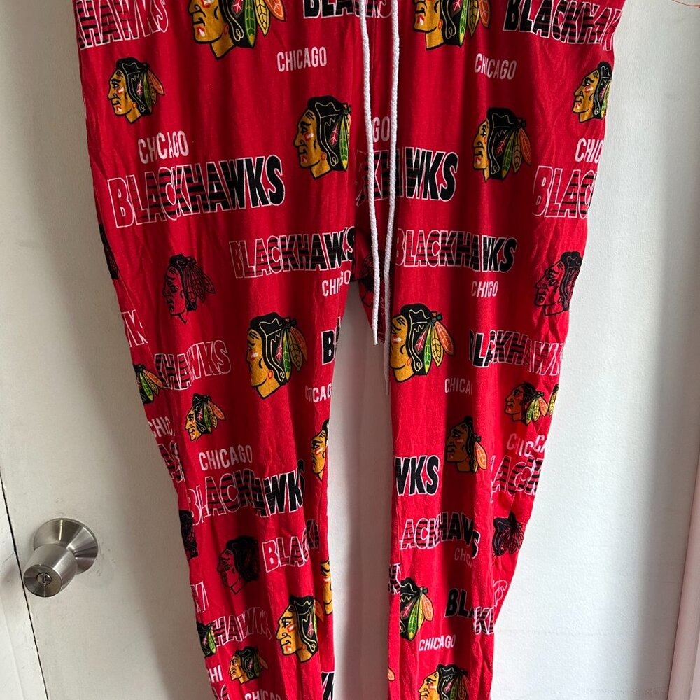 Chicago Blackhawks Pajama Pants XL Red NHL Concepts Sport Cotton Lounge